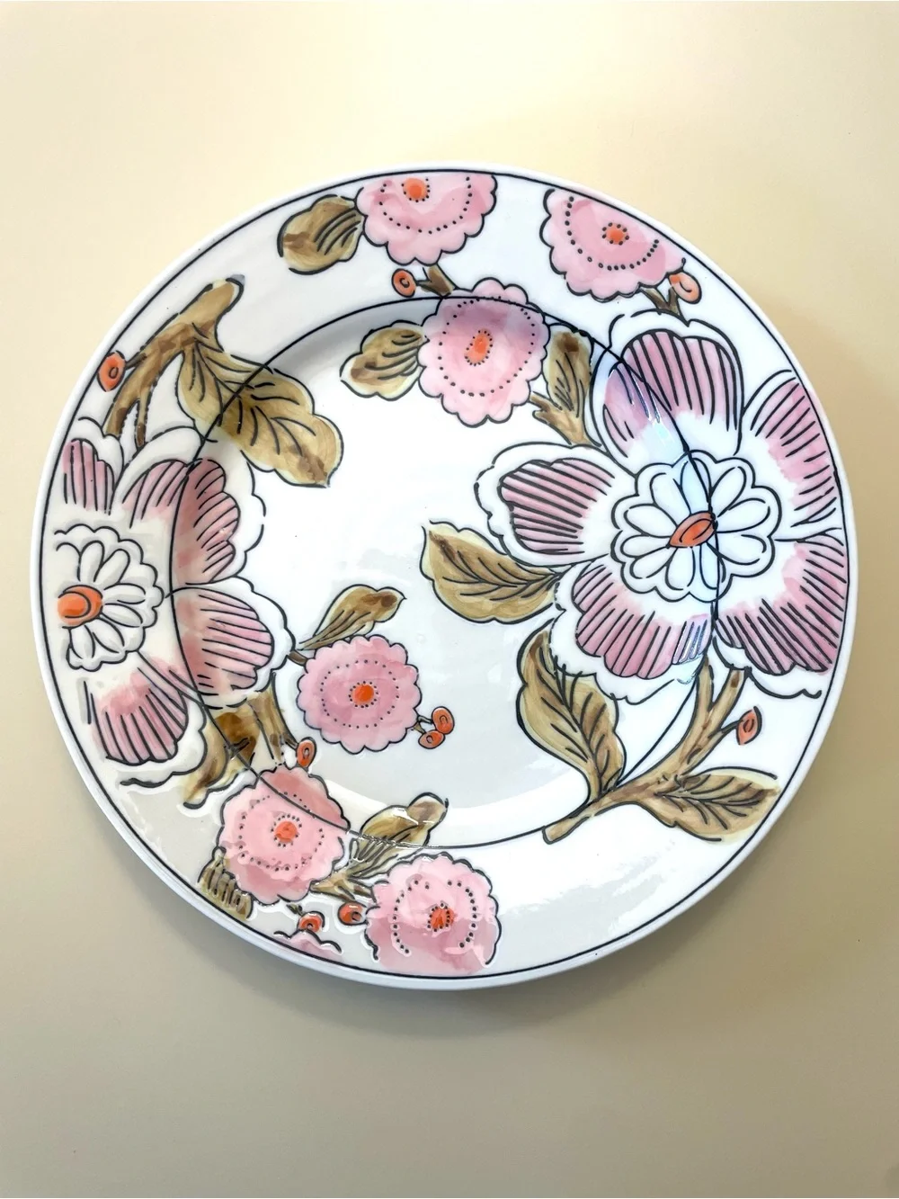 ANTHROPOLOGIE Molly Hatch Floral Dinner Plate 11” - Picture 1 of 5